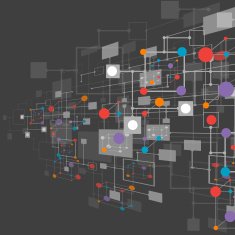 Abstract technology background Network concept