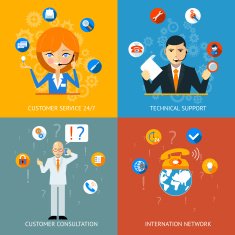 Technical Support and Customer Service Icons