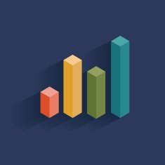 Chart design clean vector