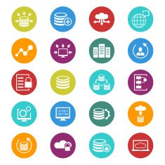 Database icons set