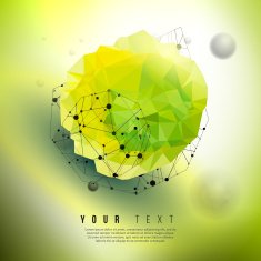 Abstract green geometric concept