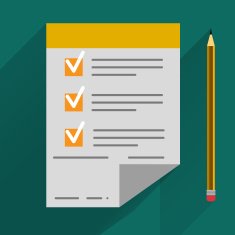 concept in flat style - agreement and pen
