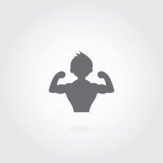 vector sportsman fitness club icon