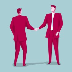 Handshake of businessman
