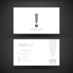 Business Card Template - Exclamation mark !