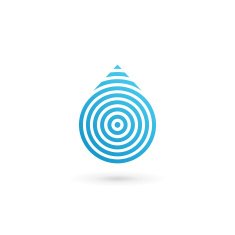 Water drop symbol design template icon