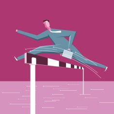 Businessman Hurdle