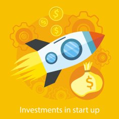 Launching New Product Start up Rocket Idea Icon