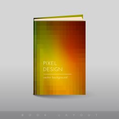 Modern abstract brochure as book