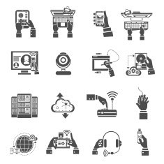 It Devices Icons Black
