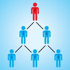 Businessmen Pyramid Team Leader