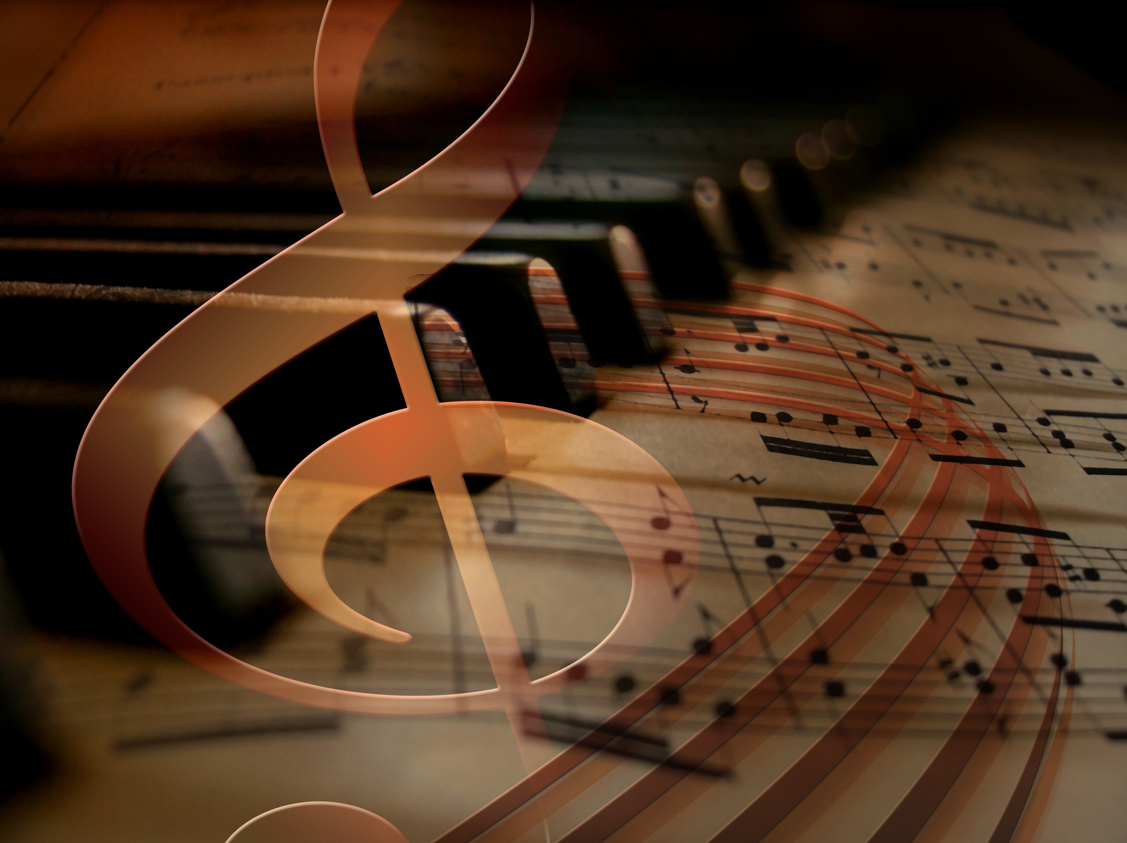 Music composition by piano free image