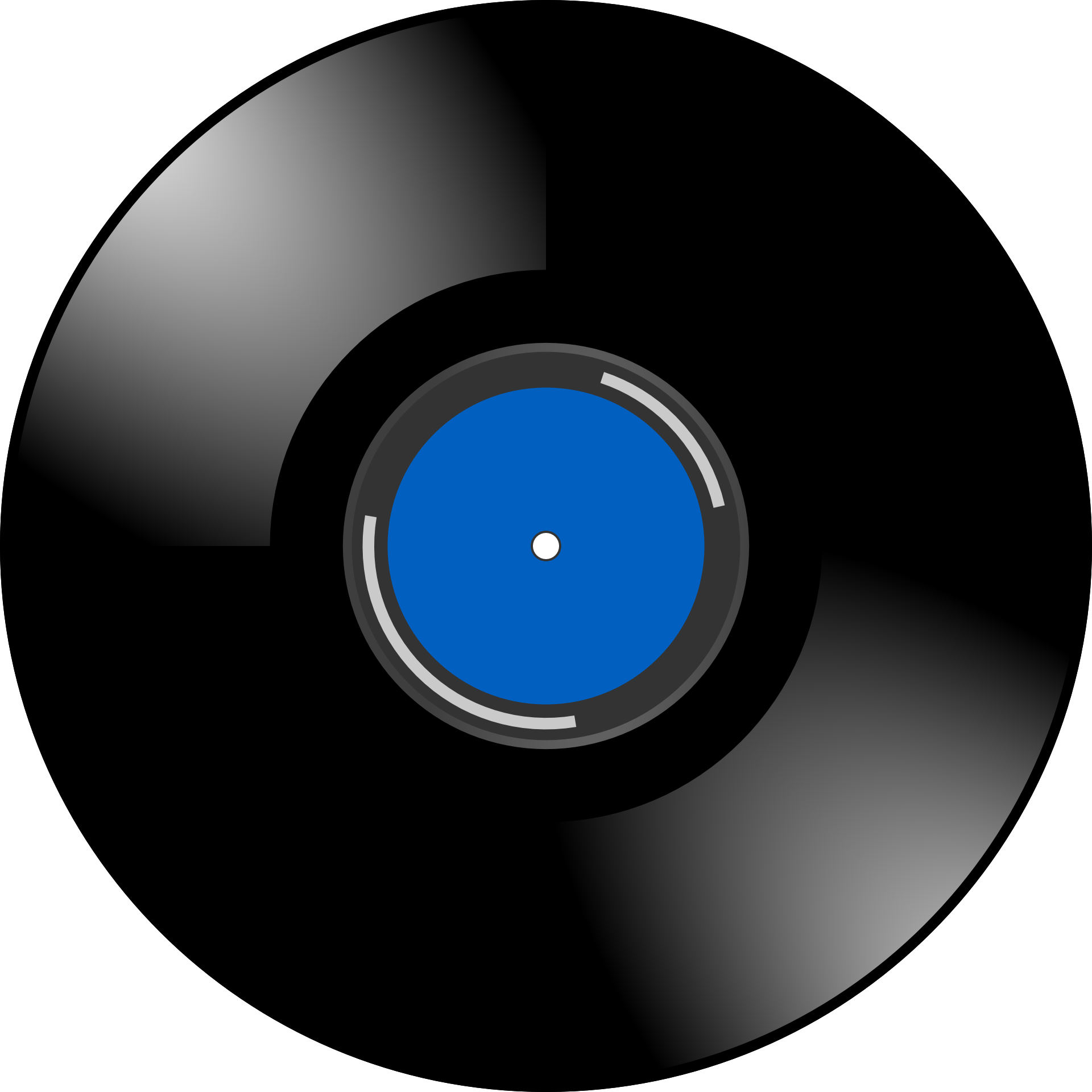 Black retro record free image download