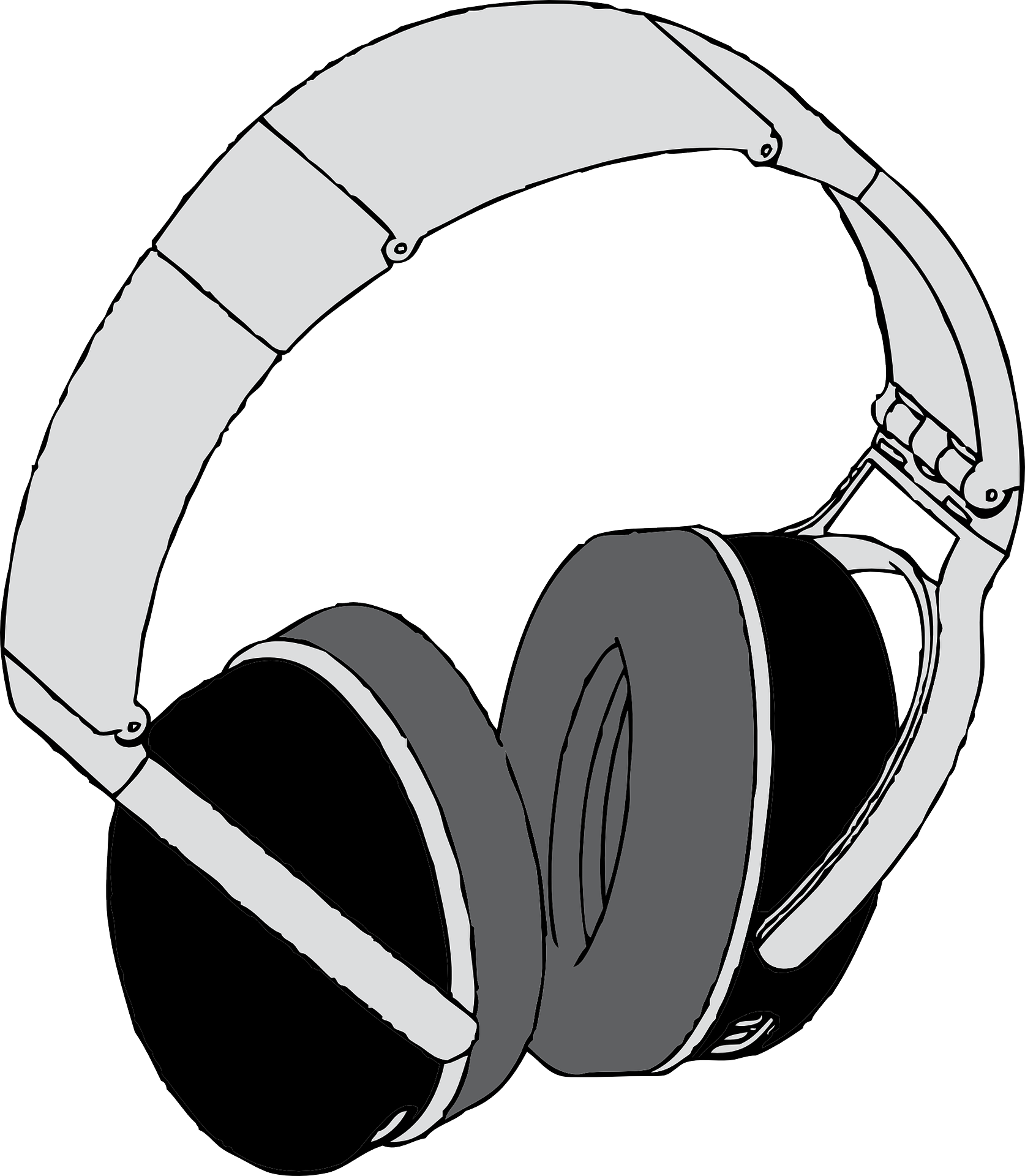 grey headphones drawing free image https pixy org licence php