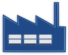 factory industry chimney as a drawing