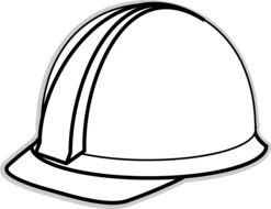 safety helmet drawing