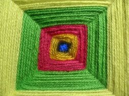 crafts made of colorful wool