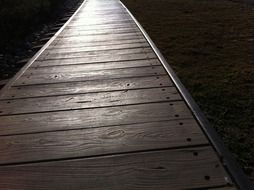 railway road wooden sleepers