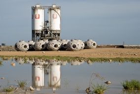 industrial tanks near the water