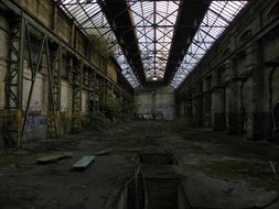 abandoned workshop in deutz factory