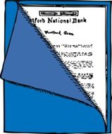 graphic image of notes in a folder