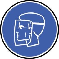 safety sign face protection