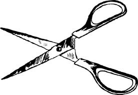 scissors craft drawing