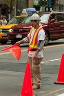 workman in a new york
