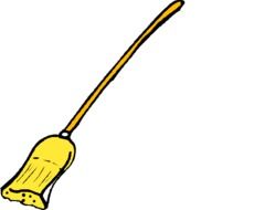 broom cleaning drawing