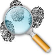 Looking on clues with the magnifying glass