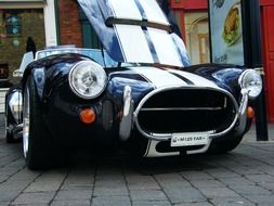 beautiful shiny vintage classic car