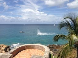 water jetpack on the ocean