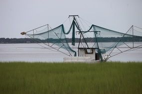 commercial shrimp boat