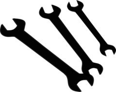 wrench hardware tools drawing