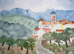 abbey painting image