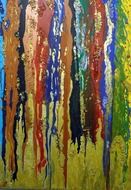 composition of mixing paints in painting