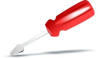 small screwdriver as a graphic image