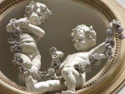 figures of children on the building