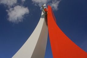 blue red white art