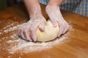 Baking with the dough