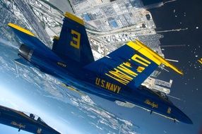 airplane of blue angels