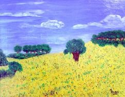 landscape like canvas