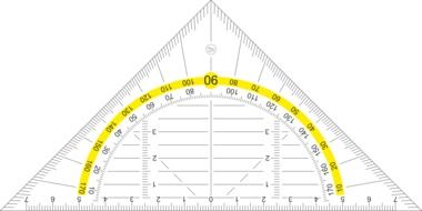 drawn ruler for geometry