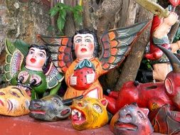 Handmade ethnic souvenirs in Mexico