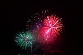 red green fireworks