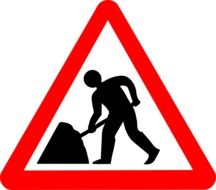 sign means road works