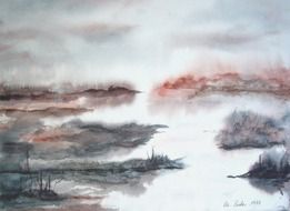 moor landscape drawing