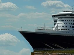 ship on a floating dock