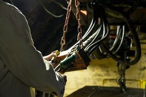 mechanic in the mine