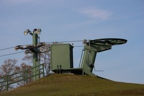 cable lift in the mountains